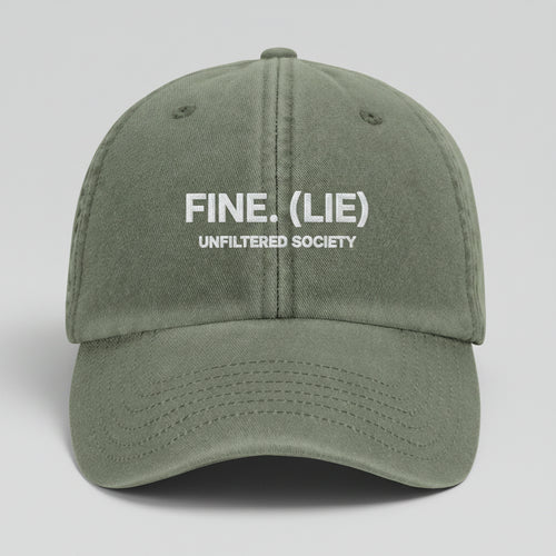 Casquette FINE. (LIE) streetwear brodée Unfiltered Society