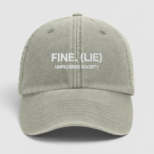 Casquette FINE. (LIE) streetwear brodée Unfiltered Society